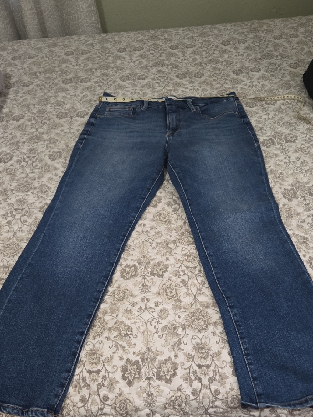 Good American Dark Blue Boot Cut Jeans